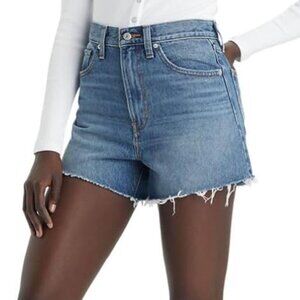 NEW Levi's Women's High Waisted Mom Jean Shorts Medium Wash NWT Size 24